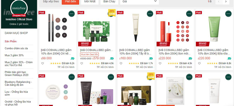 Mỹ phẩm hàn quốc Innisfree
