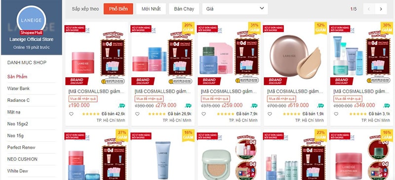Mỹ phẩm hàn quốc laneige