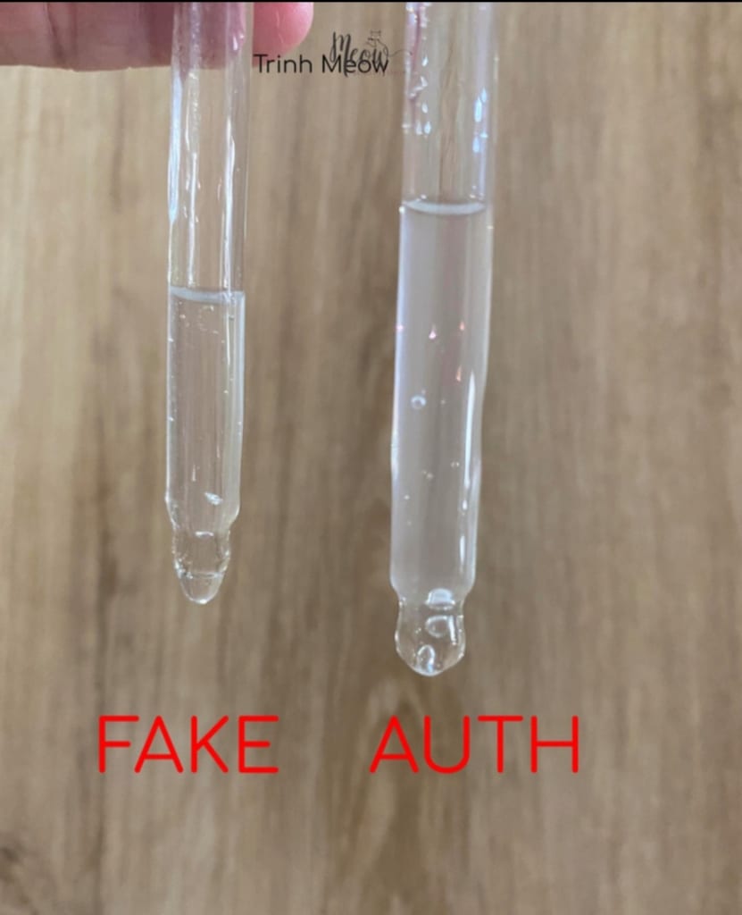 Phân biệt serum The Ordinary giả bằng cách nhìn vào kết cấu serum